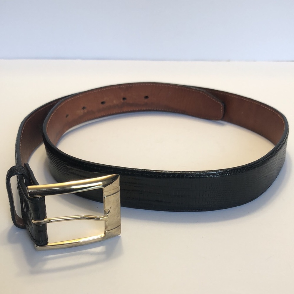 Nocona Boot Company Belt Makers Collection Black Leather Belt size 34